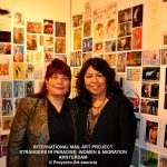 2013 - International mail art Project/exhibition, (Netherlands)
from right: Project's Curator Katia Munos (Spain)